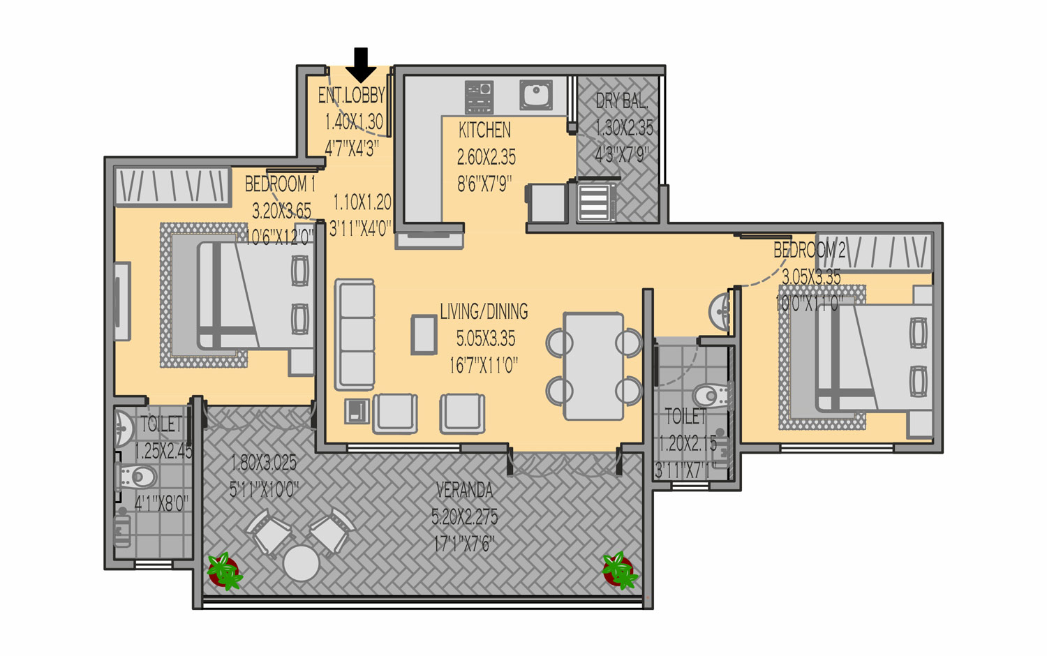 1160 XL Floor Plan