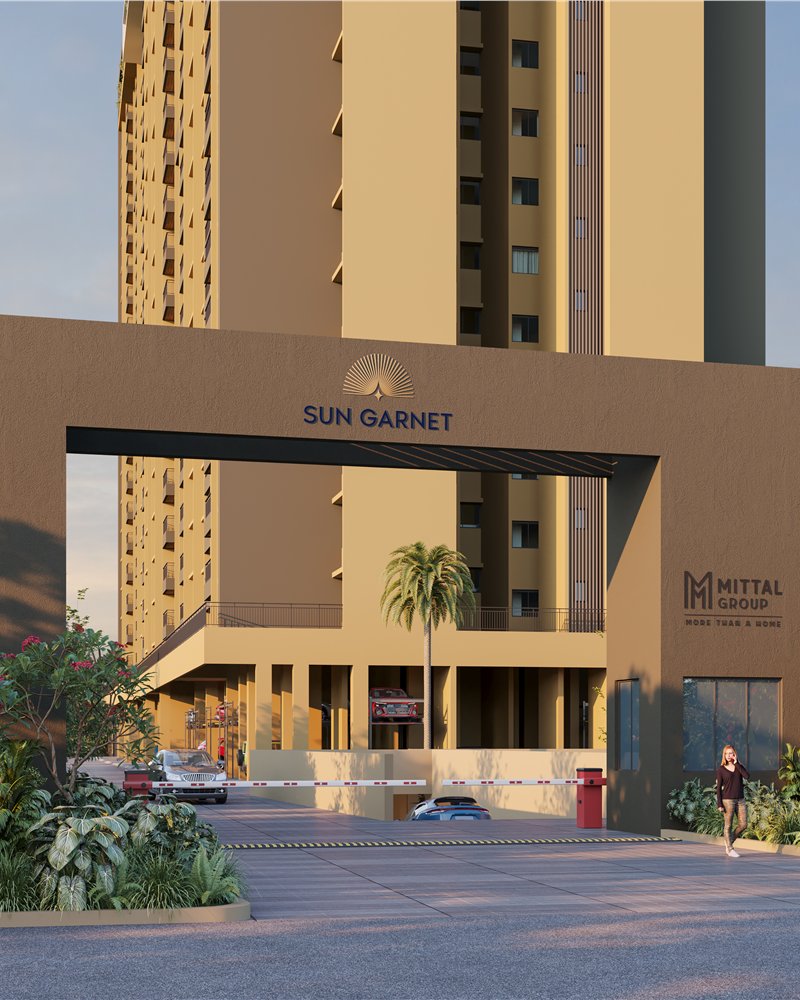 Grand entrance gate at Sun Garnet