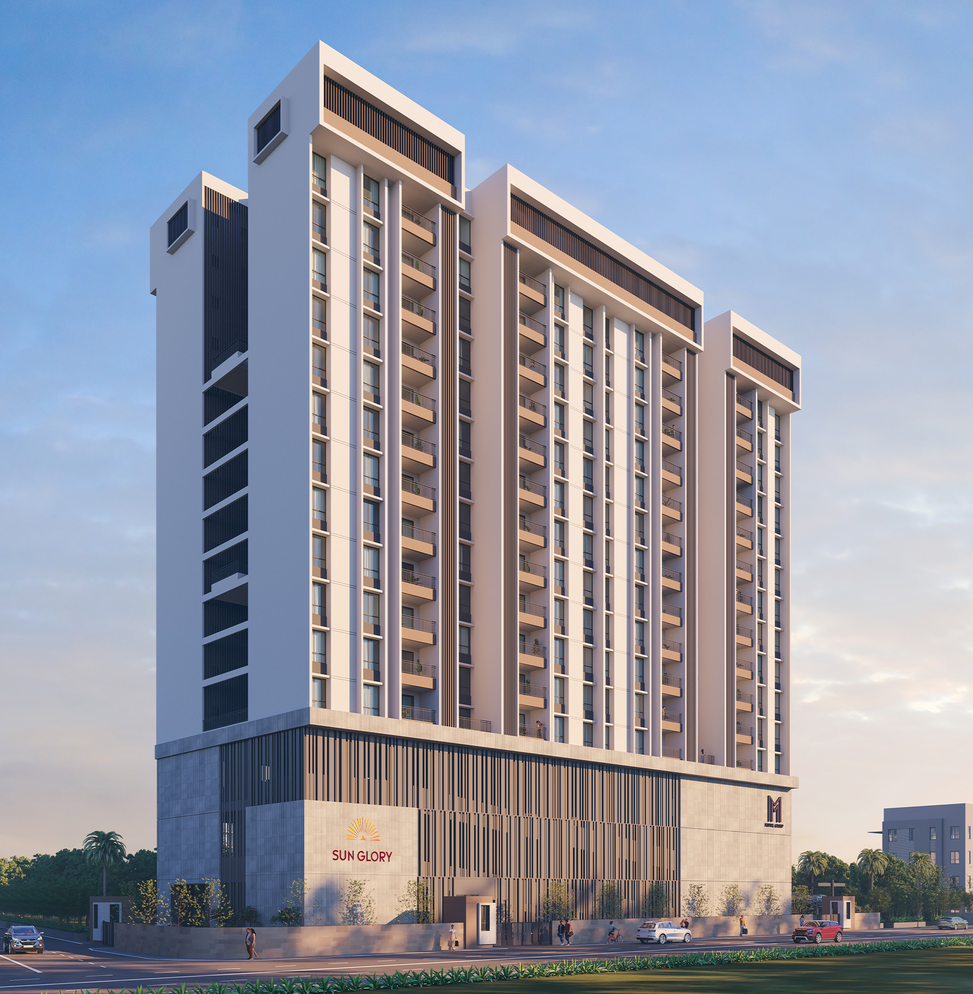 Sun Glory Tower Elevation - Sadashiv Peth Pune
