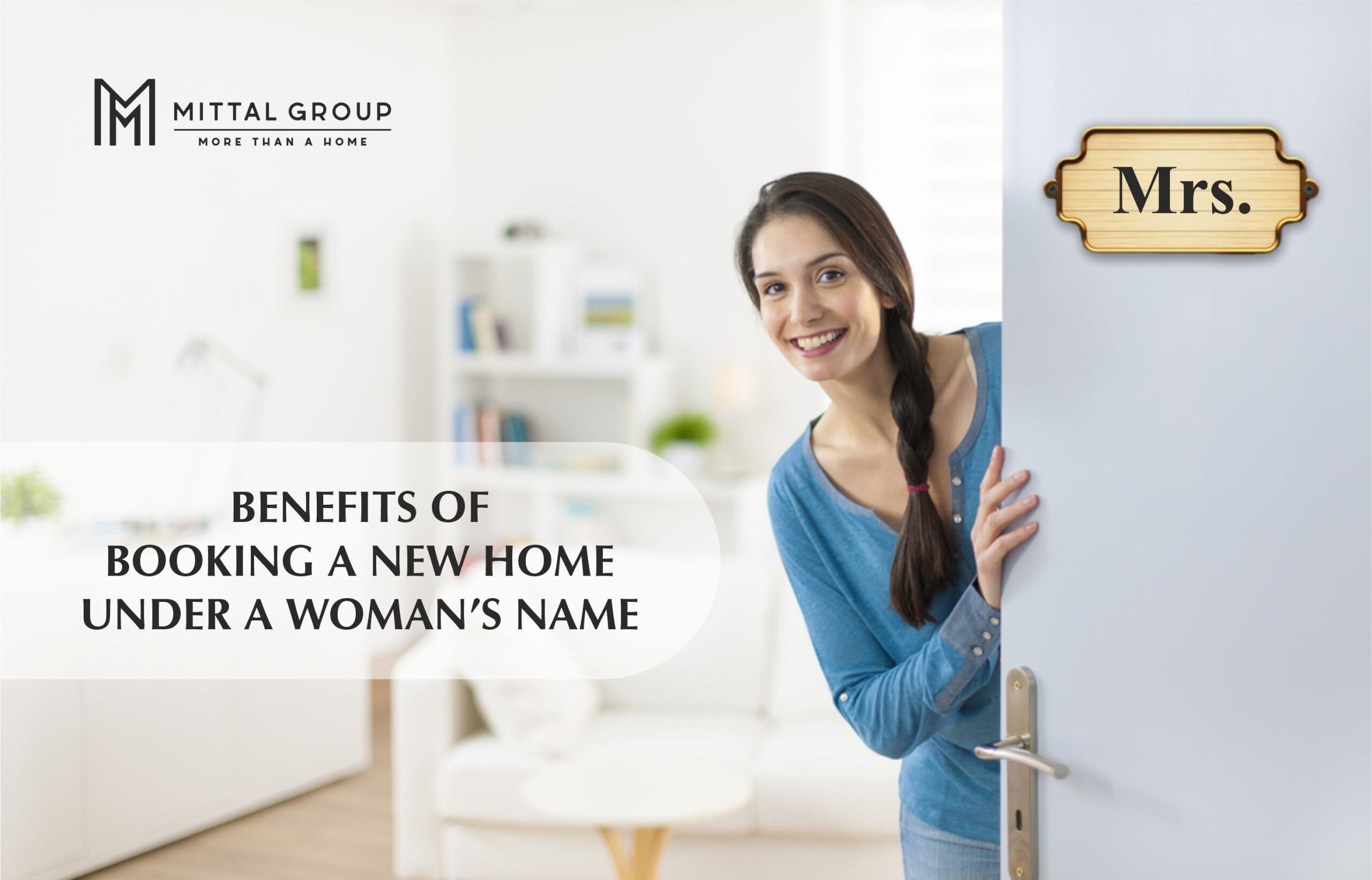 Benefits of booking a new home under a woman’s name